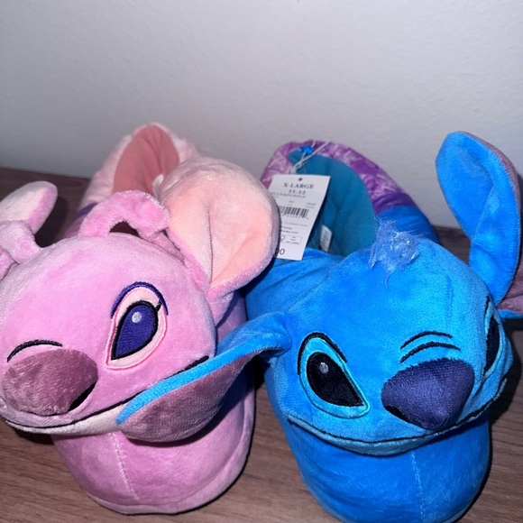 Disney Women's Slippers - Pink and Blue Characters - Picture 1 of 5